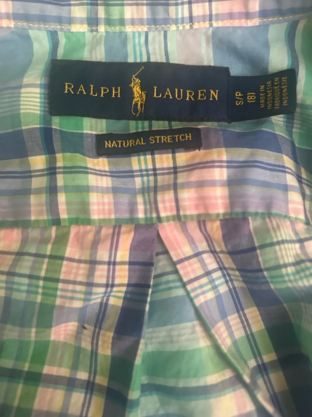 Ralph Lauren Boys Cotton Plaid Button-Down Shirt